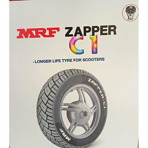Mrf Zapper C1 90/100/10 Tubeless Tyre For Scooter Rear Only (Not For Front) |Rim - 16 Inches| | Section Width - 130 Millimeters