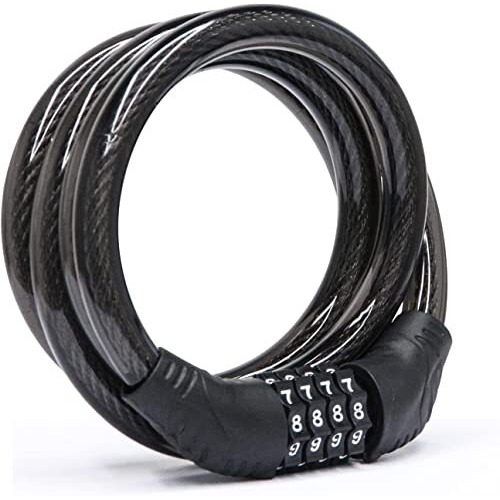 Sarte Multi Use Lock For Bike, Cycle, Helmet, Luggage With 4 Digit Resettable Bike Cable Lock, Heavy Duty Anti-Theft Protection (L 3.11 Feet Xthickness 8 Mm)