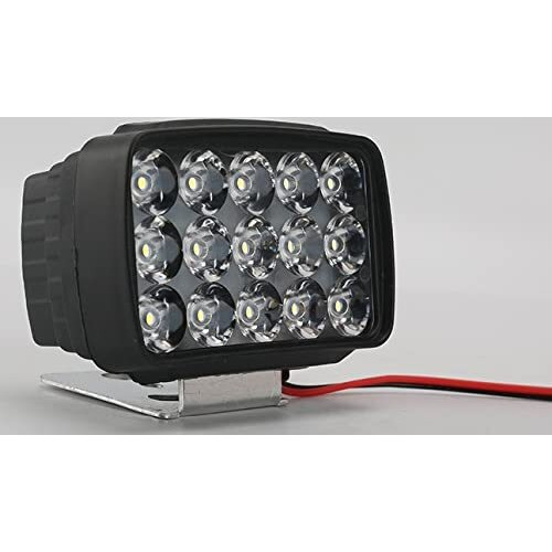 Eltron Turbo Elt541Ygrt Original Imported 12V Dc Power Waterproof 15 Led Fog Head Lamp, Bar Light Off-Roading Universal For All Motorcycle, Bikes, Scooty (Pack Of 2, Free On/Off Switch, White)