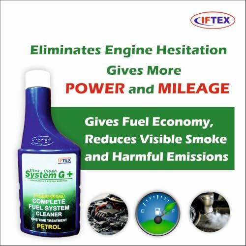 Iftex Clean System G +, Complete Fuel System Cleaner One Time Treatment Petrol Cars (300 Ml) / Cars Petrol Injector Cleaner And Complete Fuel System Treatment And Better Combustion (300 Ml)