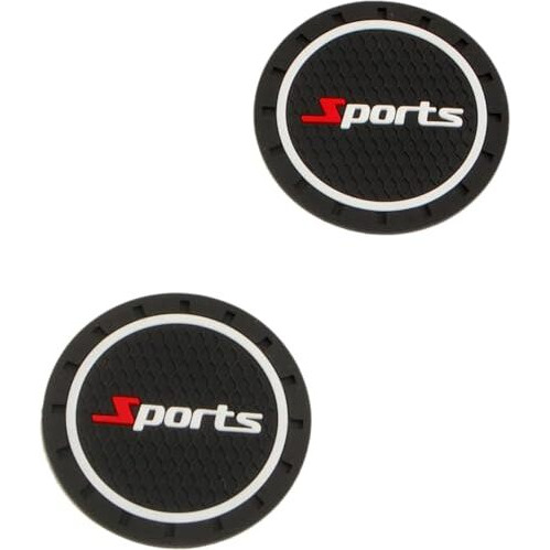 Automaze Silicone Car Cup Holder Non-Slip Mat Inserts, 2.75" Diameter Cup Holder Coaster Mats, Set Of 2 Pc
