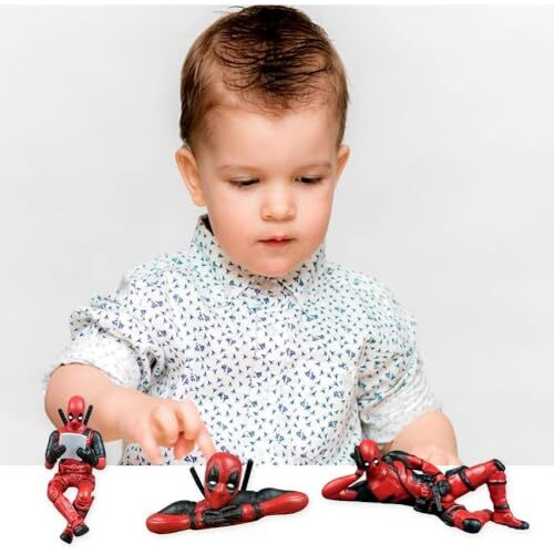 Puji Deadpool Figure, 3 Pcs Car Accessories, Anime Figures Model, Action Figures, Model Figure Ornaments, Anime Cartoon Characters For Home Car Desk, And Computer Decorations