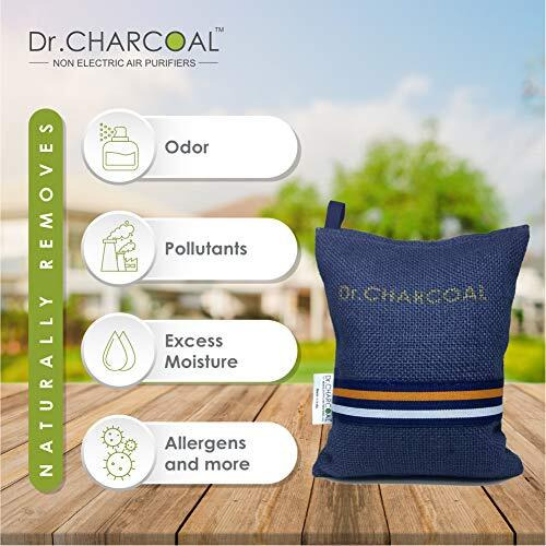 Dr. Charcoal Activated Carbon Air Purifier Bag To Remove Odor And Moisture From Car, Bathroom And Kitchen - 200 Grams (Modish Neel)