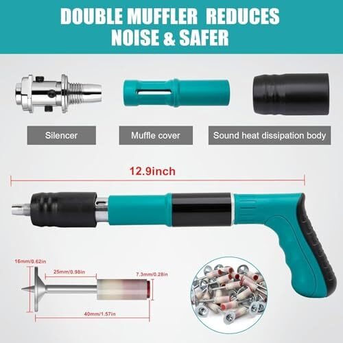 Openja Manual Steel Nail Gun Tool With 12 Nail | Mini Nail Fixation Tool | Portable Mini Nail Shooting Machine | Nail Wall Fixing Tool | Household Woodworking Accessories.