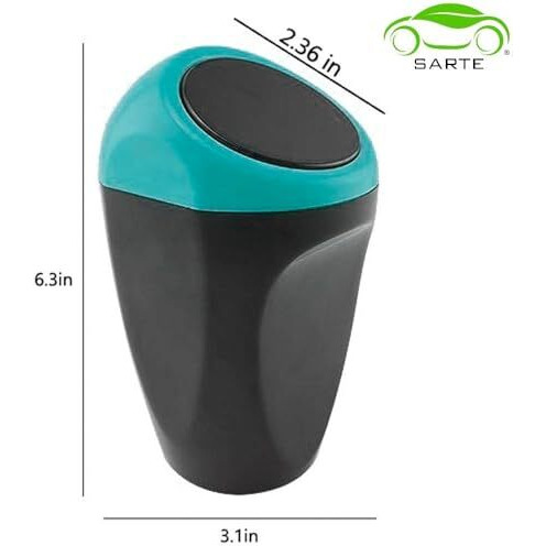 Sarte Car Mini Dustbin With Lid Perfect For Car Trash Bin And Dustbin Holder For Car (Pack Of 1)