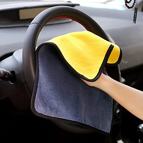 Auto Hub Heavy Microfiber Cloth For Car Cleaning And Detailing, Double Sided, Microfiber Towel For Car & Bike,Super Soft Car Wash Cloth, 600 Gsm (Size 40Cm X 40Cm) Pack Of 6, Color Mix
