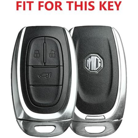 Shopoflux Metal Key Cover Compatible With Mg Gloster 3 Button Smart Key (Pack 1)