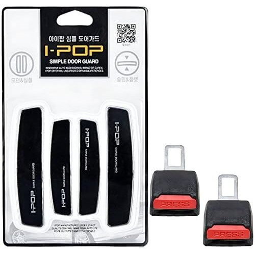 Detachi Car Door Edge Protector & Seat Accessories | Paint Protection | Bumper Scratch Guard Combo - 1Pcs Door Guards, 1Set Seat Accessories