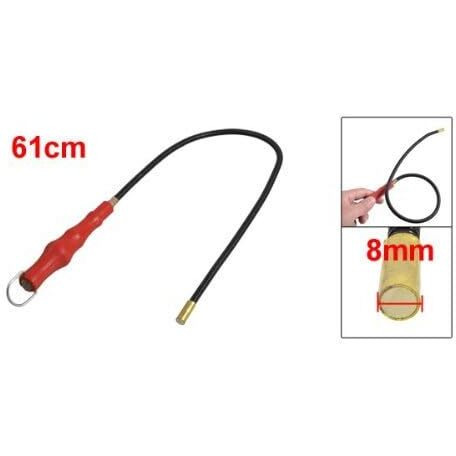 Noctronique Car Repair Plastic Handle Flexible Magnetic Pickup Tool (Red, 24 Inch)