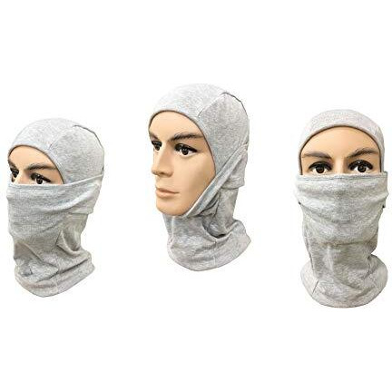 Gajraj Unisex-Adult Cotton Balaclava (Maskcotton_Classic Grey_Free Size)
