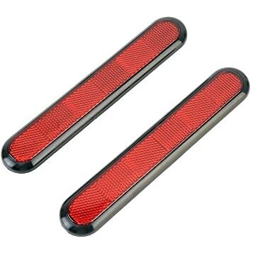 Detachi Original 3R Car Reflective Stick-On Red Warning | Reflector Strips (Pack Of 2)