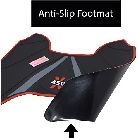 Ramanta Ather 450X Floor Mat Anti-Slip Foot Mat Anti Skid Scooter Floor Mat/Foot Mat Dustproof Heavy Quality Foot Mat Compatible With For Scooter/Scooty 450 X & 450 Plus Rubber (1 Pc, Multi-Colored)