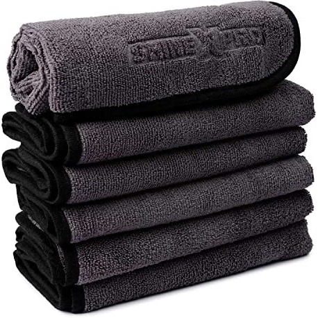 Shinexpro Microfiber Cloth For Car - Workhorse Terry 400 Gsm Microfiber Cloth - 6Pcs - 40X40 Cm - Multipurpose Microfiber Car Cleaning Cloth For Scratchless Washing And Detailing