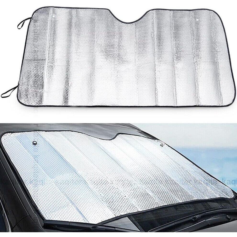Tiri Systems Car Sunshade Summer Car Window Sunscreen Heat Insulation Foldable Sun Shade For Front Windshield Uv Block, Sun Visor Shield Sun Reflective Sun Blind For Auto Interior Protection