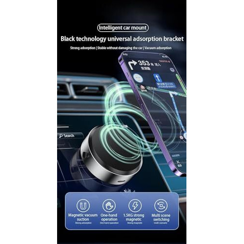 Auriglo Universal Windshield And Dashboard Phone Mount 360 Rotation Strong Suction Compatible With All Smartphones Easy One-Touch Operation Secure & Stable Car Phone Holder