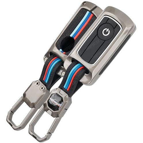 Shopoflux Metal Key Cover Compatible With Yamaha Aerox (Black)