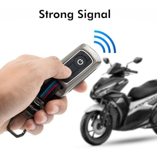 Shopoflux Metal Key Cover Compatible With Yamaha Aerox (Black)