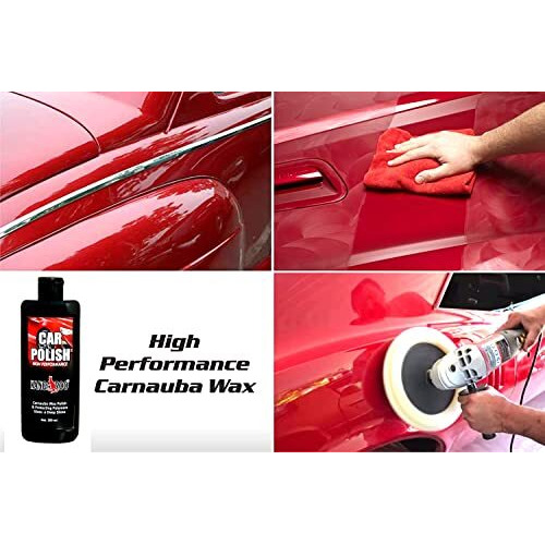 Kangaroo Car Care Kit (Car Polish + Dashboard Polish + Scratch Remover) 200 Ml Each + 2 Sponge Fast And Easy To Use