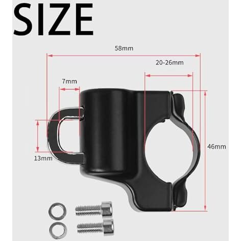 Helmet Lock For Bike & Motorcycle,Universal Helmet Security Lock,Applies To 22-28Mm Diameter,Cycle Lock For Handlebar Scooter Lock For Motorcycles/Bicycles/Scooters