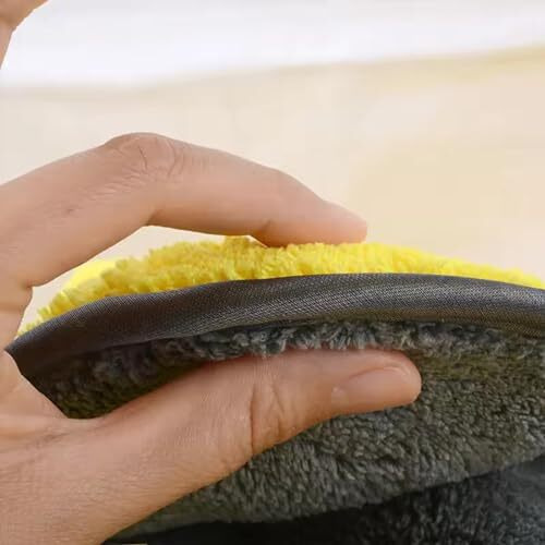 Detachi Microfiber Cloth For Car Cleaning, Ultrasoft, Thick And Quick Drying, 40X60Cms 1000Gsm Polishing Waxing Auto Detailing Cloth, Multicolor (Pack Of 2)
