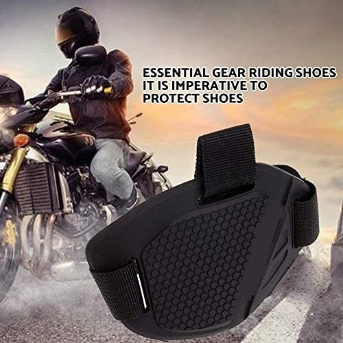 Detachi Gear Shift Shoe Protector For Bike Riding (Black) Random Design