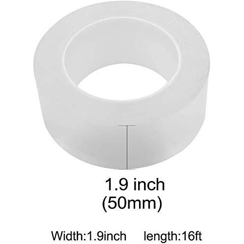 Automaze Car Door Universal Edge Guard Clear Door Sill & Trim Protector, Vinyl Protection Film/Tape, Fit For Most Cars (Transparent, 5Cm X 16Ft)