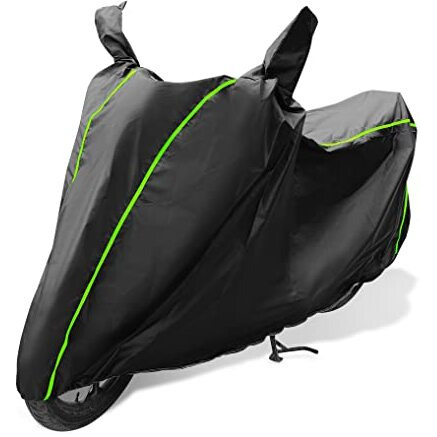 Auto Hub Waterproof Bike Cover Compatible With Re Meteor 350 With Mirror Pocket, Meteor 350 Waterproof Bike Cover- Black - 1 Unit