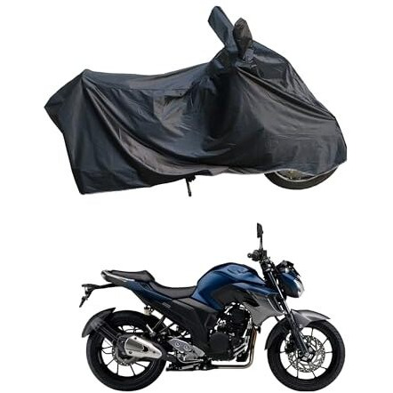 Ridershine 100% Waterproof Bike Body Cover For Fz S V3.0 Fi (Compatible With All Fz Models) (Black)