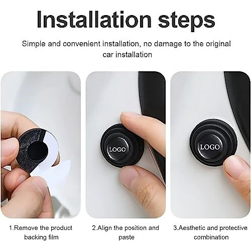 Brainle Rubber Shock Absorber For Car Door Protection Guard Accessories And Gadgets, Durable Pads And Protectors For Nexon, Punch, Harrier, Safari, Altroz, Tiago, Tigor, Curvv, Zest, Ev