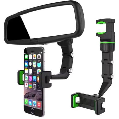 Car Mobile Holder For Car Backseat ,Adjustable, 360 Rotatable, Anti-Shake ,Suits For All Mobile Phones ,Hands-Free, Easy Installation,Non-Slip Grip , Multi-Purpose Phone Mount For Home, Office, Car.