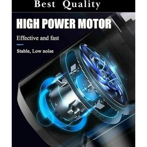 3 In 1 Portable Car Vacuum Cleaner With Blower | Powerful Suction, Reusable And Usb Rechargeable| Wireless Handheld Vacuum For Car, Home And Travel