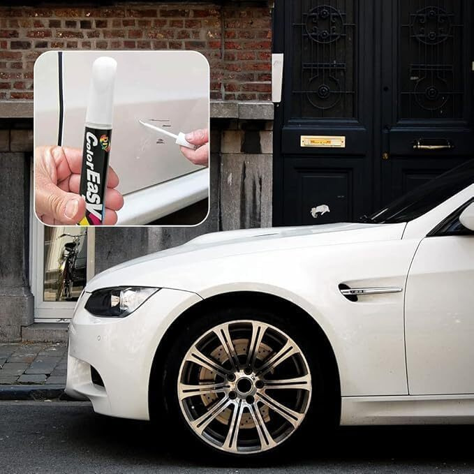 Cesitra Car Scratch Remover Touch Up Paint Pen For Cars(White), Automotive Car Paint Pen, 2 In 1 Car Paint Scratch Repair For Deep Scratches, Special-Purpose White Car Paint Universal Color