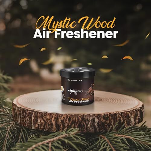Enew Twist - Activated Car Gel Air Freshener - Mystic Wood Scent - Pack Of 1, Long-Lasting Fragrance For Up To 30 Days, Auto Scent Diffuser, Odor Eliminator For Car Interior
