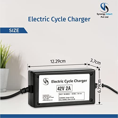 Synocare Lithium Ion 42 Volt 2A Battery Charger For 36 Volt Lithium Ion Battery For Electric Bike/Electric Cycle With Auto Cut Off And Led Indicator