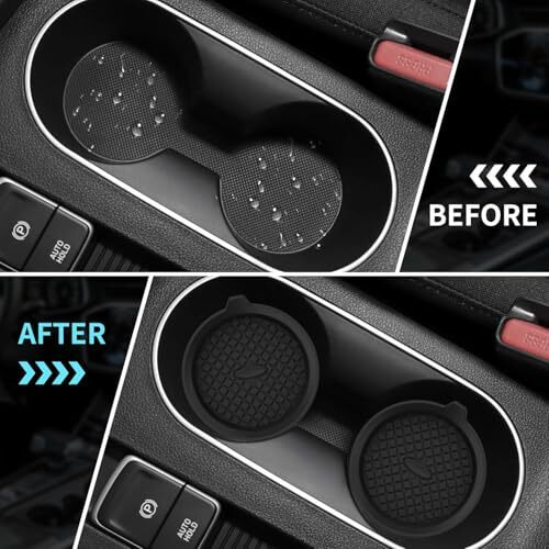 Hsr Car Accessories Car Cup Holders, Silicone Universal Vehicle Non-Slip Cup Holders (2)