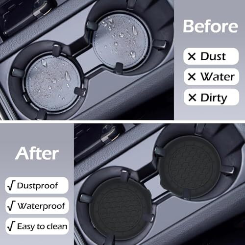 Hsr Car Accessories Car Cup Holders, Silicone Universal Vehicle Non-Slip Cup Holders (2)