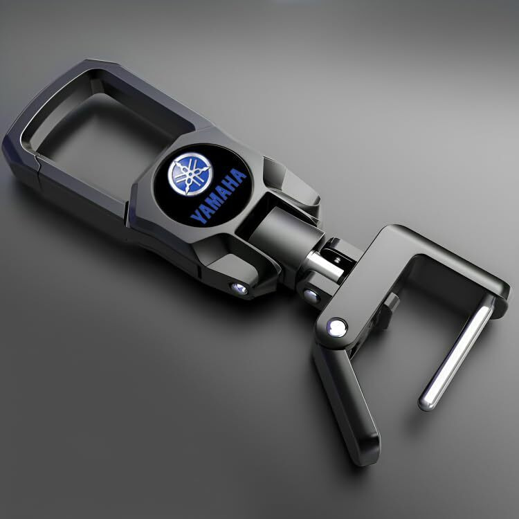 Greenworld Zinc Fob Key Heavy Duty Keychain Compatible With Yamaha Bike (Blue)