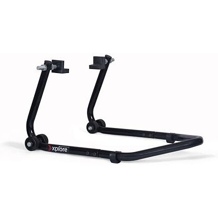 Explore Dismantle Paddock Stand For Bike | Assembling Bike Stand For Chain Cleaning | Detachable Universal Rear Paddock Stand For Motorcycle Weight Upto 1500 Kg(Pitch Black)
