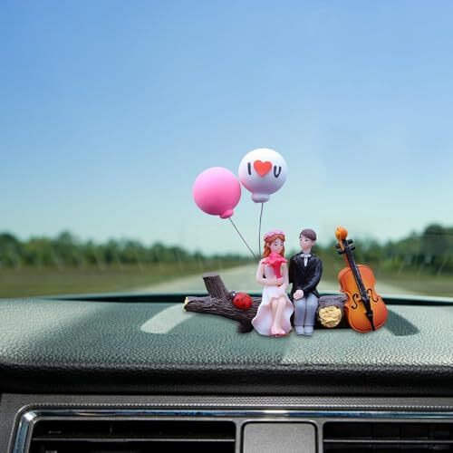 Detachi Car Dashboard Toy | Car Dashboard Accessories | Car Decoration Items | Car Decor | Interior Dashboard Accessories | Showpiece For Desk Decoration | Car Dashboard Toys (1 Pc Couple)