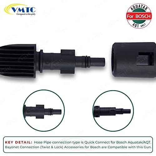 Vmtc Handle Trigger Gun Accessory Compatible With Bosch High Pressure Car Washer Aquatak/Aqt