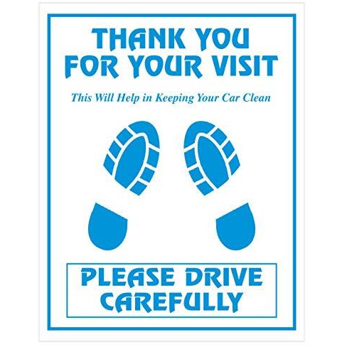 Packshark Disposable Paper Foot Mat For All Vehicles - Bus, Van, Truck, Crew Cab, Suv - Interior Automotive Floor Mats (White, Universal Size, Pack Of 25)