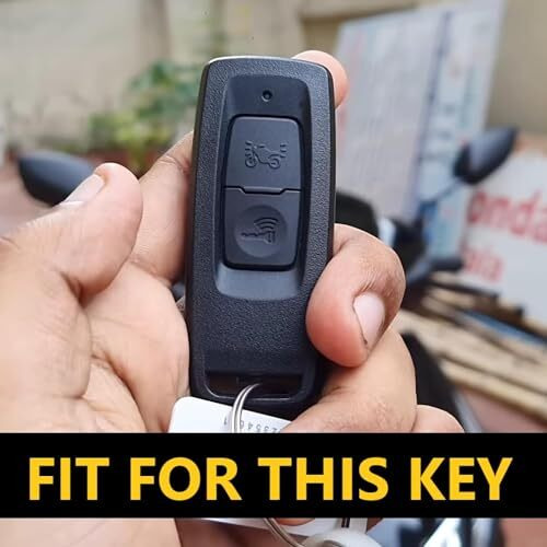 Shopoflux Metal Key Cover Compatible With Honda Activa | Dio H-Smart (Black)