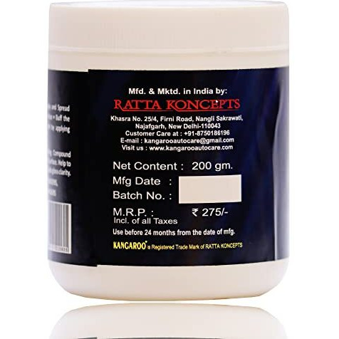 Kangaroo Chrome And Metal Polish For Chrome, Copper, Brass, Bronze, Gold, Nickel And Stainless Steel. All Metal Cleaner, Polisher And Protectant. Removes Oxidation And Discoloration (200 Gram)