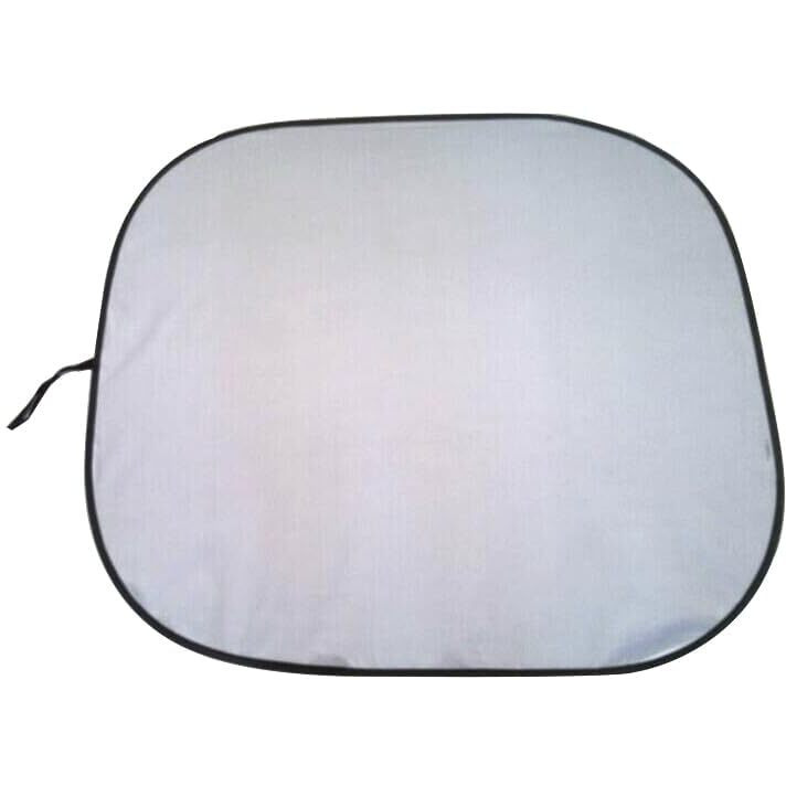 Woscher W476 Silver Front Window Shield For Sun Protection & Heat Insulation, Car Sun Shade Protector, Universal Windshield Sunshade For Car (Pack Of 2)