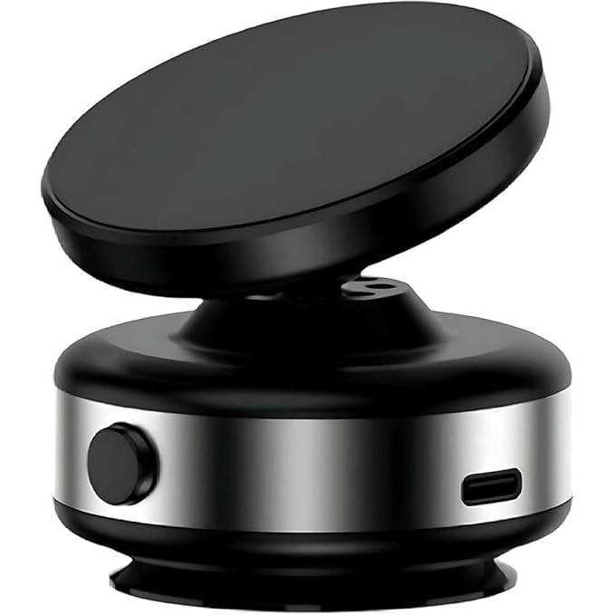 Auriglo [2025 Innovation] Magnetic Phone Holder, 360 Rotatable Foldable Retractable Grip Pro 2.0 Vacuum Suction Mount For Car