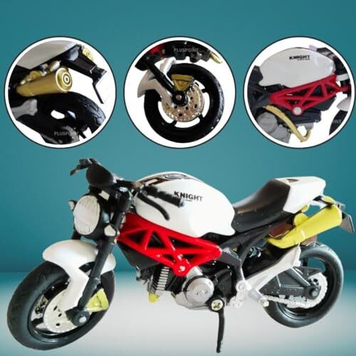 Pluspoint Die Cast Bike Motorcycle Toy Bike Scale Model Vehicles Alloy Simulation Superbike Also For Car Dashboard Kids Adult