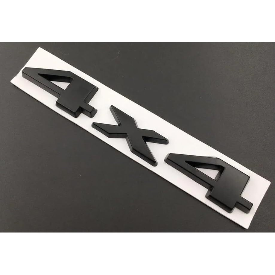 Automaze 3D Metal 4X4 Letter Car Logo Sticker Badge, 0.78 X 3.93 X 3.93 Inches, Black