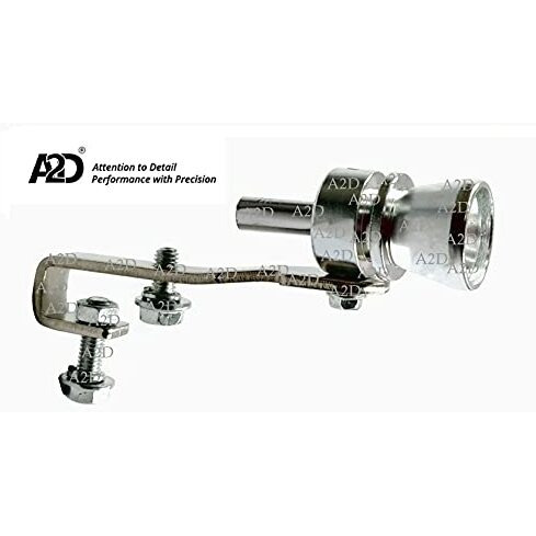A2D 9371. Turbo Type Sound Whistle Car Silencer Exhaust Silver For Maruti Suzuki Omni
