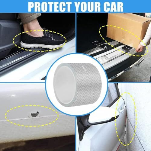 Brienstripe Door Edge Guards And Sill Protector - Automotive Anti-Collision Strip For Front And Rear Bumper - Fits Most Cars | Polyvinyl Chloride (Pvc)