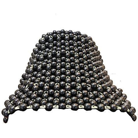 Q1 Beads Acupuncture Design Wooden Beads Bike Seat Cover Cushion For All Brand's Bike Universal Fit (Black)